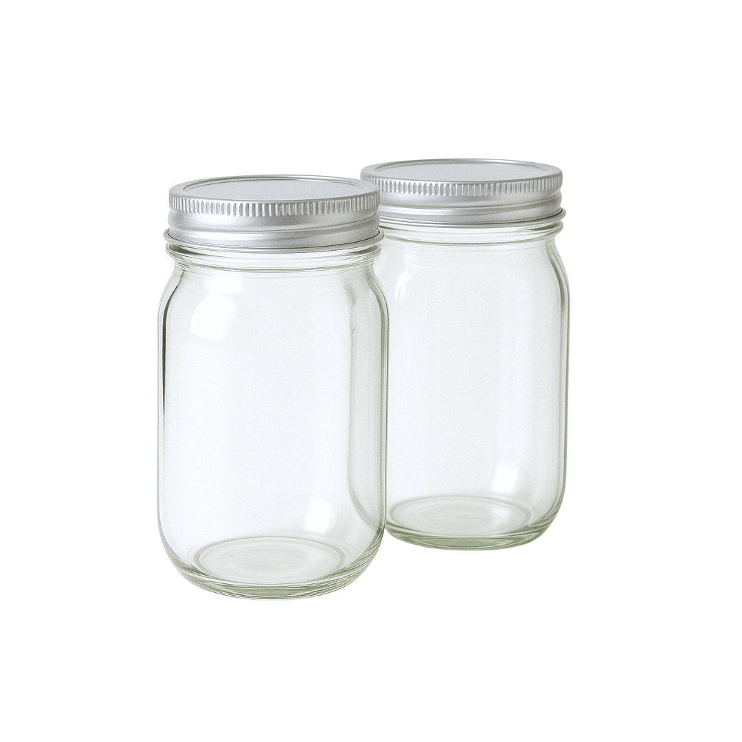 Air Tight Milk Jars (2-Pack)