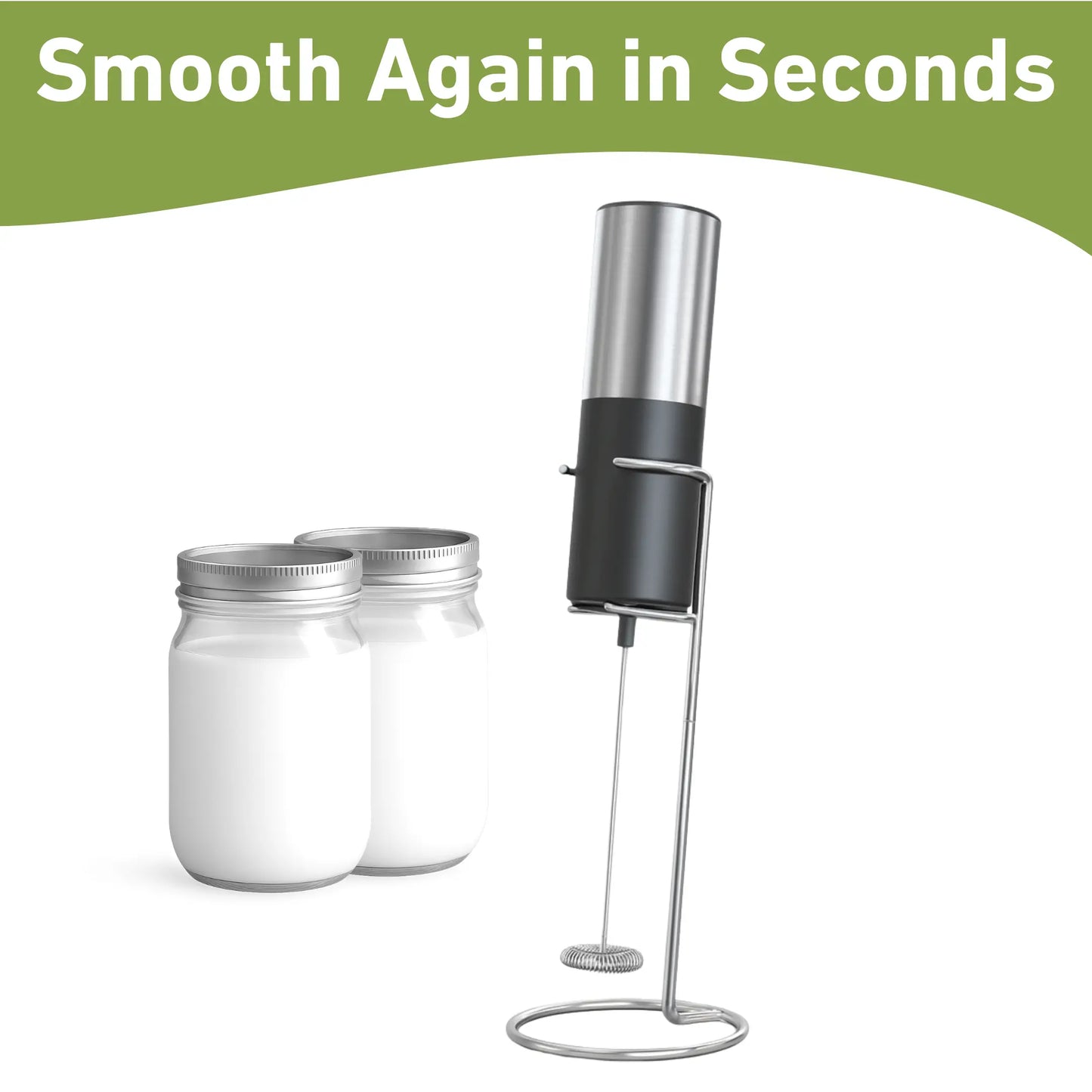 Stainless Steel Milk Frother KITCHWAVE