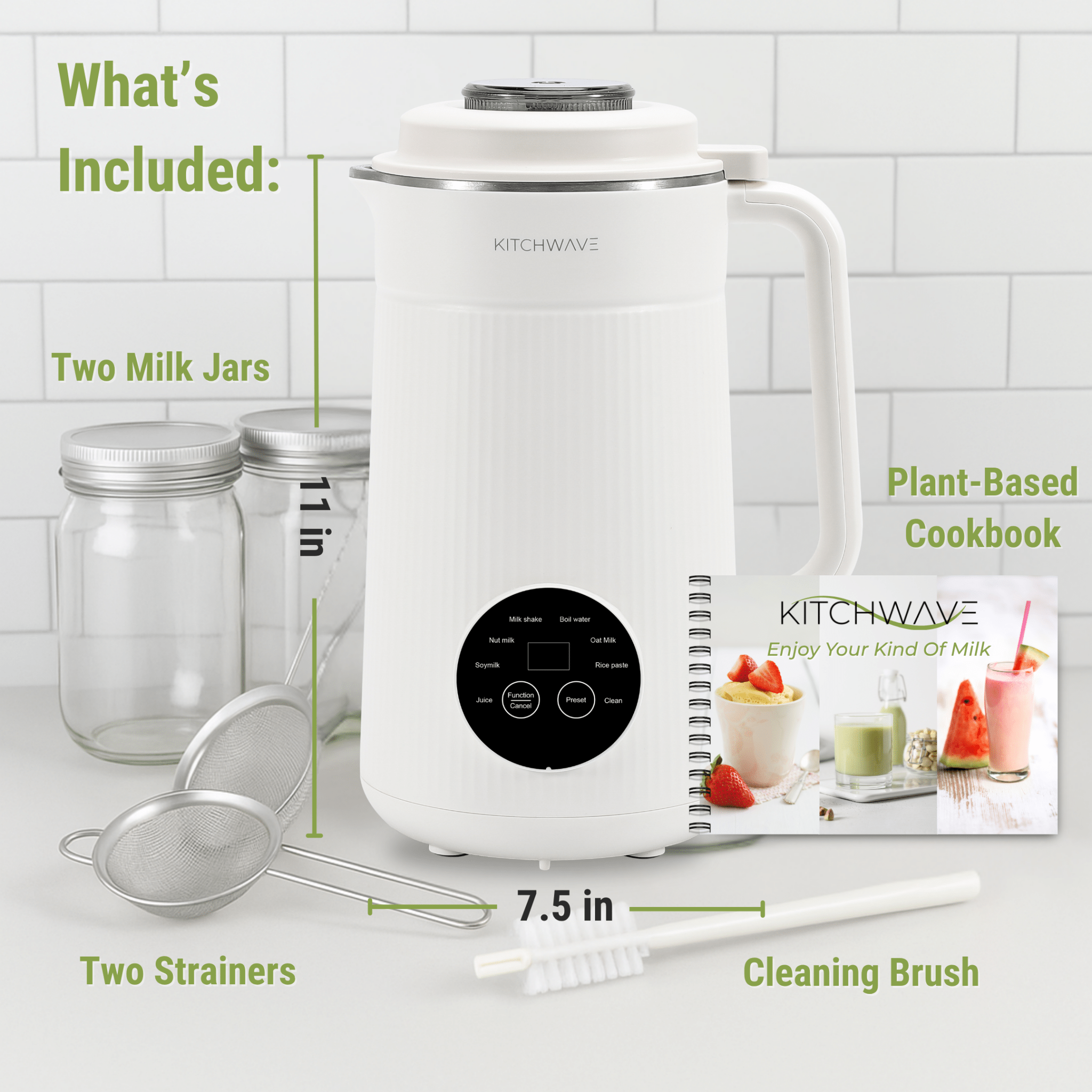 8-in-1 Nut Milk Maker Bundle KITCHWAVE