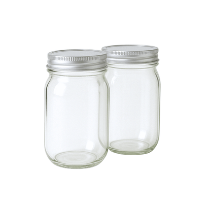 Air Tight Milk Jars (2-Pack) KITCHWAVE