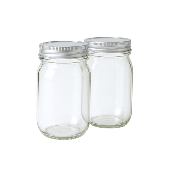 Air Tight Milk Jars (2-Pack) KITCHWAVE