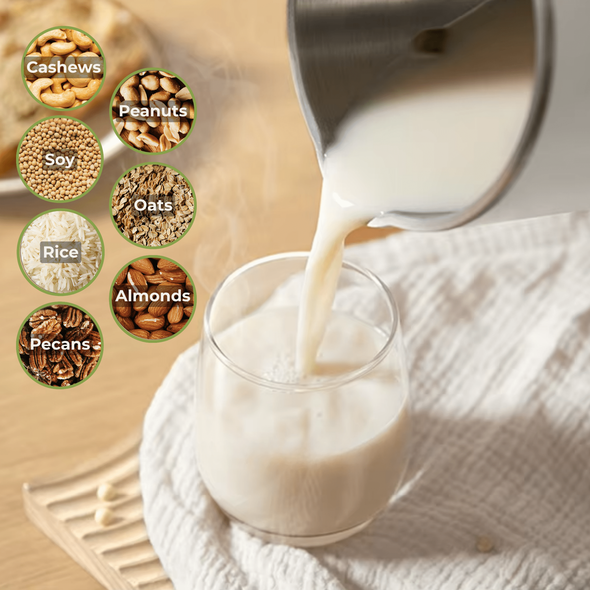 8-in-1 Nut Milk Maker Bundle KITCHWAVE