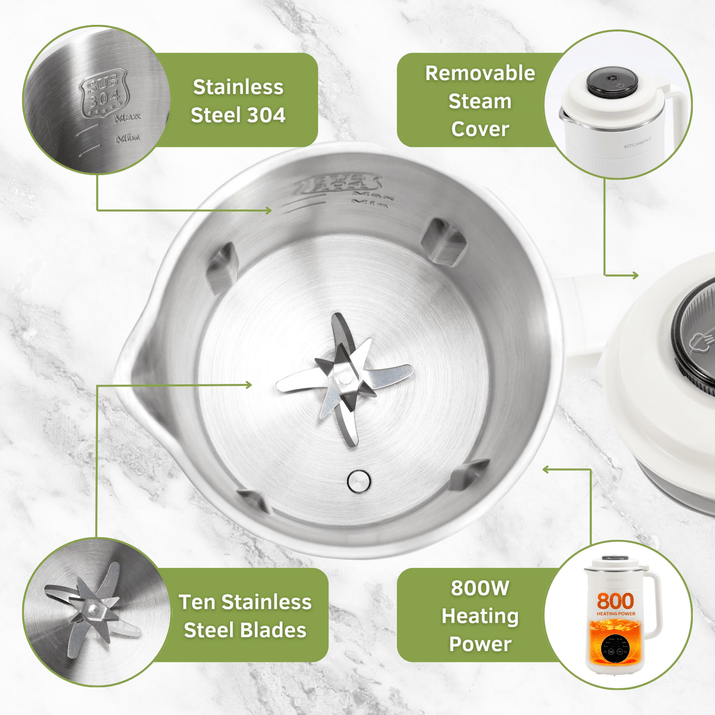 8-in-1 Nut Milk Maker Bundle KITCHWAVE