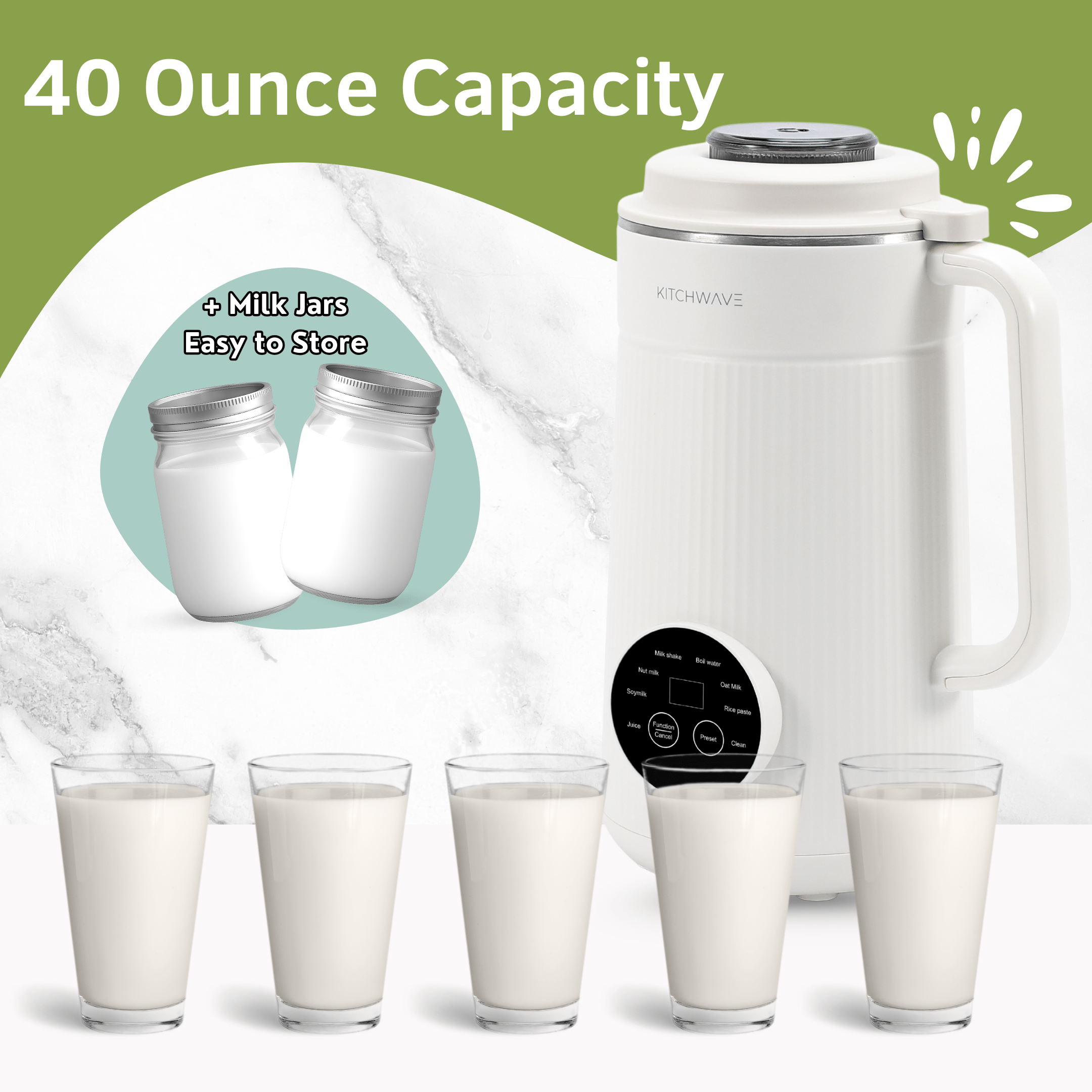 8-in-1 Nut Milk Maker Bundle KITCHWAVE