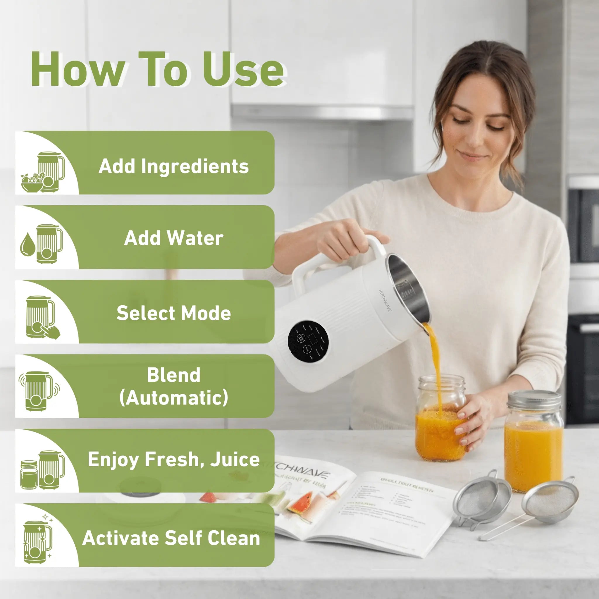 8-in-1 Pure Blend Maker Bundle KITCHWAVE
